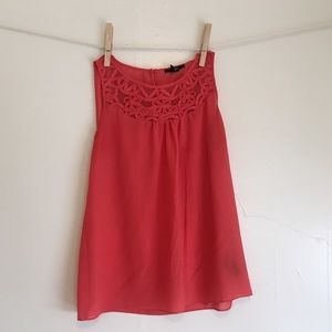 Coral Embroidered Blouse